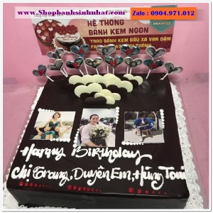 Bánh Sinh Nhật In Hình Ảnh - H384